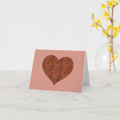 A-MAZE-ING HEART (RED) KAART (Gele Bloem)