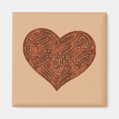 A-MAZE-ING HEART (RED) MAGNEET (Voorkant)