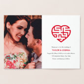 A-maze-ing love | We doen Maze Heart Wedding Folie Kaarten (Binnen)