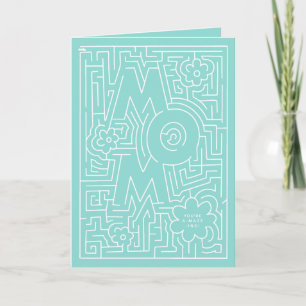 A-Maze-ing Moeder verjaardag ontwerp kaart