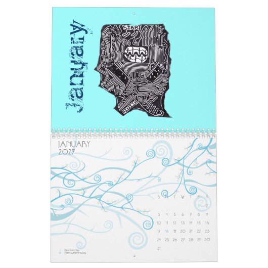 A-mazing kalender voor een A-mazing jaar 2012 (Jan 2027)