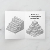 A-mazing Puzles Birthday Kaart (Binnen)