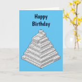 A-mazing Puzles Birthday Kaart (Gele Bloem)