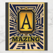 A MAZING WIJN ETIKET (Enkel label)