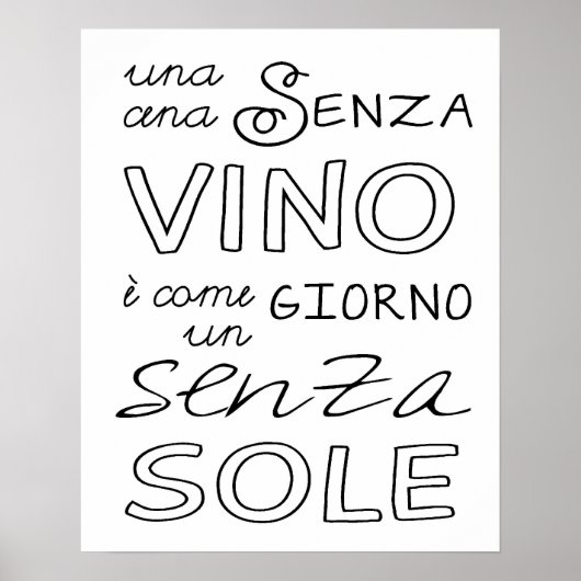 A Meal Without Wine... Poster (Voorkant)