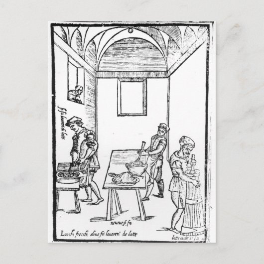A Medieval Kitchen Briefkaart (Voorkant)