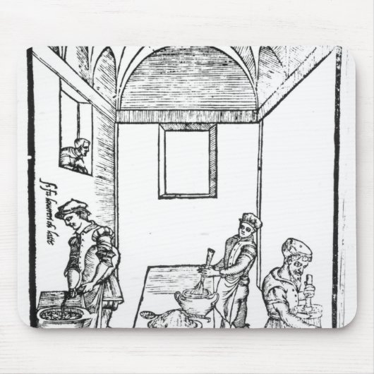 A Medieval Kitchen Muismat (Voorkant)