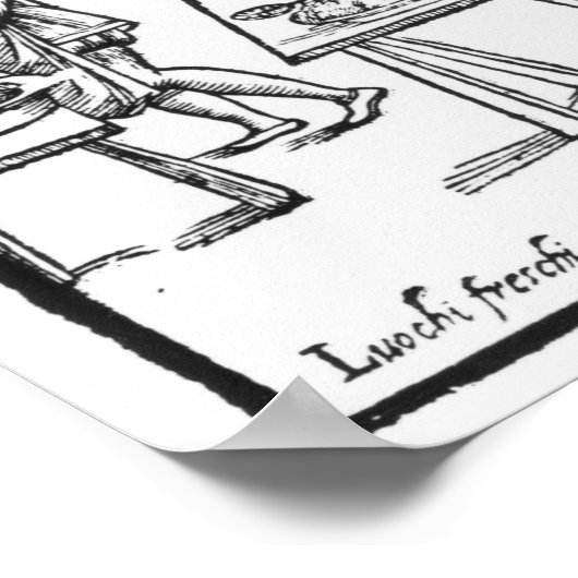 A Medieval Kitchen Poster (Hoek)