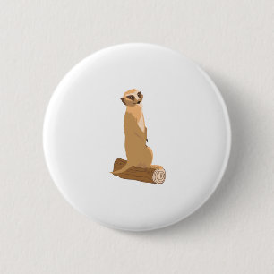 A Meerkat Ronde Button 5,7 Cm