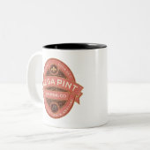 A Mega Pint Tweekleurige Koffiemok (Voorkant links)