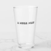 A Mega Pint Wine Barware Humor Black Glas (Voorkant)
