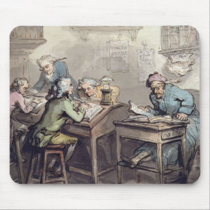 A Merchant's Kantoor, 1789 (pen en inkt en w/c bov Muismat