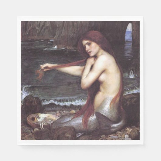 A Mermaid by J W Waterhouse, 1901 Servet (Voorkant)