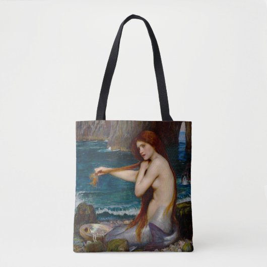 A Mermaid, c. 1900 by John Waterhouse Tote Bag (Voorkant)