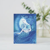 A Mermaid en haar Seahorse Briefkaart (Staand voorkant)