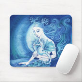 A Mermaid en haar Seahorse Muismat (Met muis)