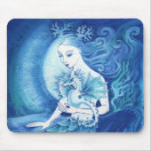 A Mermaid en haar Seahorse Muismat (Voorkant)