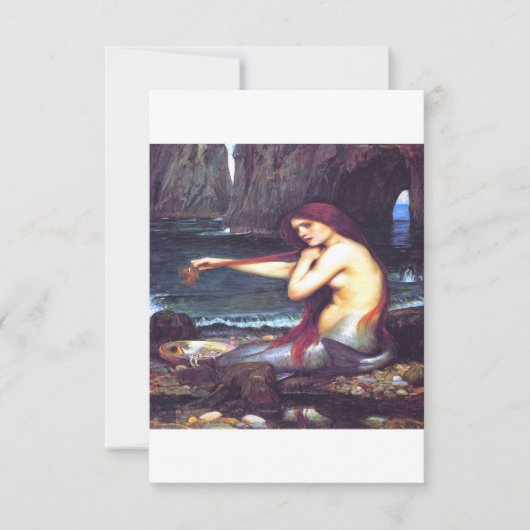A Mermaid John William Waterhouse Save The Date (Voorkant)