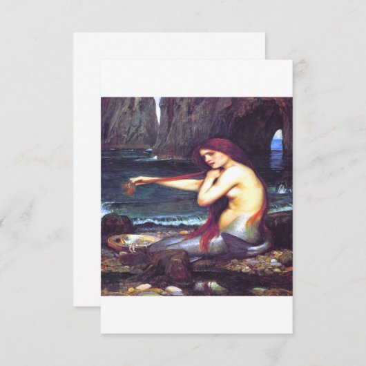 A Mermaid John William Waterhouse Save The Date (Voorkant / Achterkant)