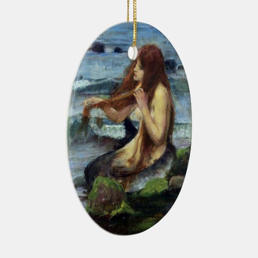 A Mermaid (studie) Keramisch Ornament (Rechts)