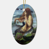 A Mermaid (studie) Keramisch Ornament (Links)