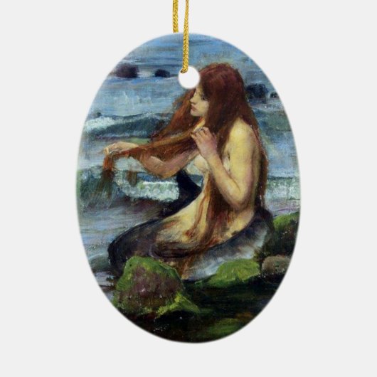 A Mermaid (studie) Keramisch Ornament (Achterkant)