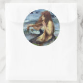 A Mermaid (studie) Ronde Sticker (Tas)