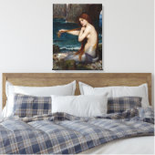 "A Mermaid" van John William Waterhouse Canvas (Insitu (Slaapkamer))