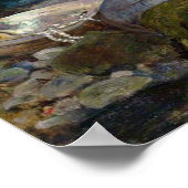 "A Mermaid" van John William Waterhouse poster (Hoek)