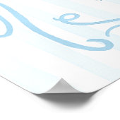 A Merry Blue Little Blue Baby Shower Welcome Poster (Hoek)