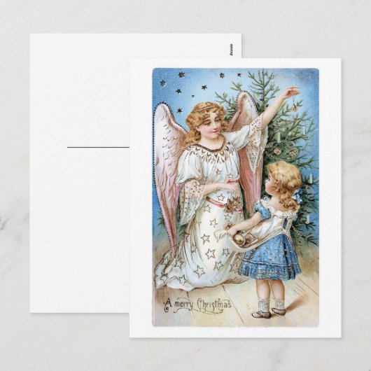 A Merry Christmas Feestdagenkaart (Voorkant / Achterkant)