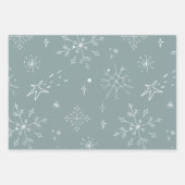 "A Merry Christmas" Kaart van Sneeuwsleeën Inpakpapier Vel (Voorkant 2)