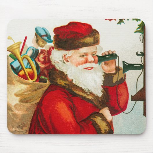 A Merry Christmas Santa Claus by Ellen Clapsaddle Muismat (Voorkant)