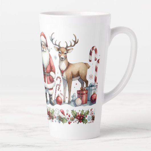 A Merry Gathering of Christmas Cheer Latte Mok (Rechts)