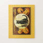  A Merry Halloween Black Cat Legpuzzel (Verticaal)