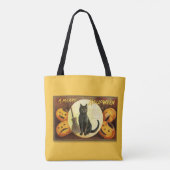  A Merry Halloween Black Cat Tote Bag (Achterkant)