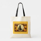 A Merry Halloween Black Cat Tote Bag (Achterkant)