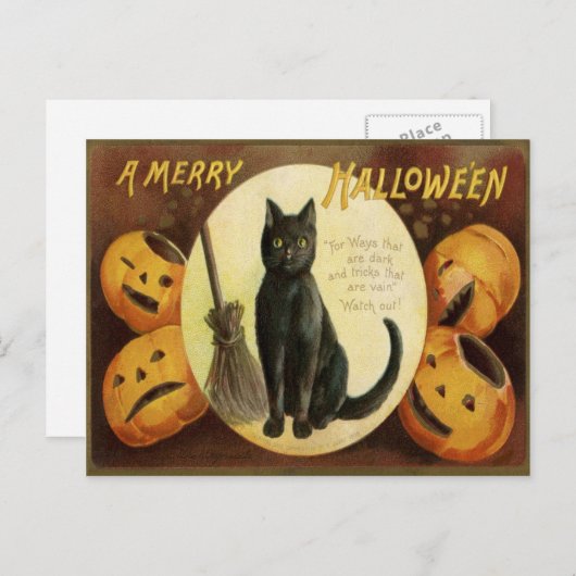 A Merry Hwe'en Feestdagenkaart (Voorkant / Achterkant)