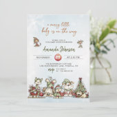 A Merry Little Baby is on the Way  Kaart (Staand voorkant)