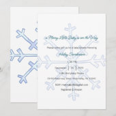 A Merry Little Baby is on the Way Uitnodiging (Voorkant / Achterkant)