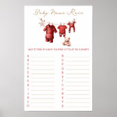 A Merry Little Baby Shower Baby Shower Game Poster (Voorkant)
