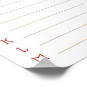 A Merry Little Baby Shower Baby Shower Game Poster (Hoek)