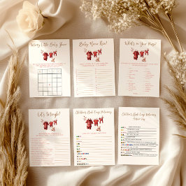 A Merry Little Baby Shower Baby Shower Game Poster