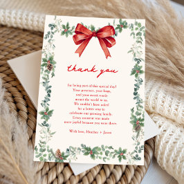 A Merry Little Baby Shower Bedankkaart