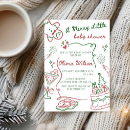 A Merry Little Baby Shower - Christmas Baby Shower Kaart