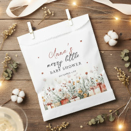 A Merry Little Baby Shower Christmas Florals Bedankzakje