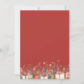 A Merry Little Baby Shower Christmas Florals Kaart (Achterkant)