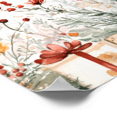 A Merry Little Baby Shower Christmas Welcome sign Poster (Hoek)