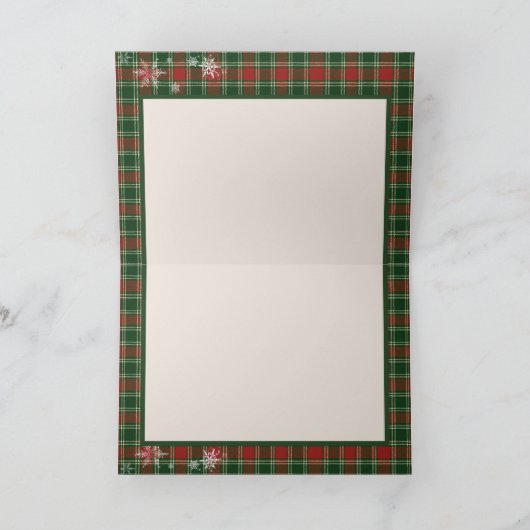 A Merry Little Baby Shower Teddy Bear Christmas Bedankkaart (Binnen)