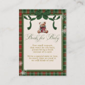 A Merry Little Baby Shower Teddy Bear Christmas Informatiekaartje (Voorkant)
